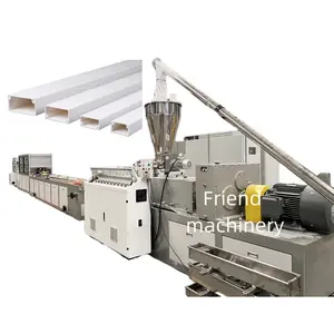 Automatic PVC cable trunking production line plastic cable duct wire duct making machine plastic cable tray extrduer machine