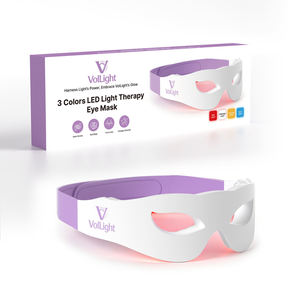 Masque pour les yeux à LED avec lumière rouge pour stimuler le collagène, réduire les poches sous les yeux, masque pour les yeux avec batterie rechargeable et télécommande - Product Image 6