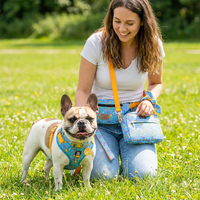 MIDEPET Cadeaux de la Saint-Valentin et du Nouvel An OEM/ODM Harnais de luxe en nylon réfléchissant anti-évasion pour chien avec rubans pour petits et moyens chiens