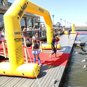 Arco inflable personalizado para exteriores de inicio/línea de meta para correr, bicicleta, evento de carrera de natación con Pared de <span class=keywords><strong>cartelera</strong></span> lateral - Product Image 6