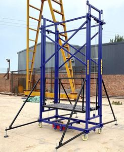 220v 500kg Safe Lifting Platform <b>Mobile</b> Electric Lifting Scaffolding With Guardrail - Product Image 5