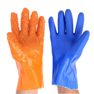<b>Rubber</b> Safety Gloves With Fish Scale Texture Puncture Resistant For Fishing And Slaughtering <b>Production</b> - Product Image 1