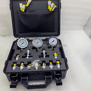 Universal Digital hidráulica manômetros escavadeira pressão hidráulica teste Kit com 3 medidores - Product Image 2