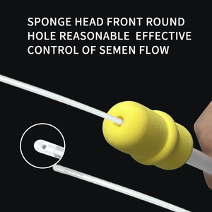 หลอดผสมเกสรสุกรแบบกำหนดเองสายสวนลึกที่เป็นมิตรกับทองพร้อมตัวล็อคและปลั๊กหาง - Product Image 4