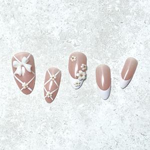 <span class=keywords><strong>Uñas</strong></span> postizas hechas a mano con forma de almendra <span class=keywords><strong>Rosa</strong></span> 3D flores arte de <span class=keywords><strong>uñas</strong></span> ABS Material a presión 24 Uds <span class=keywords><strong>uñas</strong></span> adhesivas <span class=keywords><strong>para</strong></span> mujeres y <span class=keywords><strong>niñas</strong></span> - Product Image 3