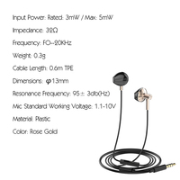 LDNIO HP09 Headset Stereo berkabel, Earphone dalam telinga dengan mikrofon headphone Gaming