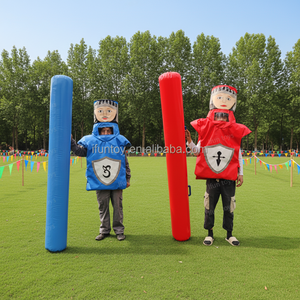 Jeu de combat interactif gonflable pour le team building, combinaison de joute avec bâton, en PVC, certifié EN14960, taille personnalisable pour - Product Image 1