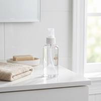 Flacon pulvérisateur vide en PET transparent de 150 ml avec pulvérisateur à fine brume pour alcool, tonique, mousse, liquide – Contenants de voyage rechargeables