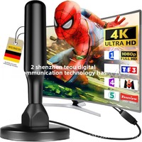 Dtmb Car Digital TV Indoor & Outdoor HDTV Antenne VHF UHF SAT Récepteur DVB-T2 ISDB-ATSC Amplificateur avec ventouse Récepteur SAT