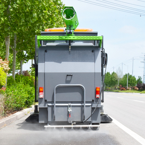 Nouvelle balayeuse routière électrique OEM avec système de pulvérisation d'eau, contrôle de la poussière, polissage de l'asphalte, machine de nettoyage de sols pour chantiers de construction - Product Image 5