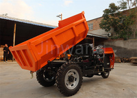 Camion à benne basculante diesel Jinwang de 2 tonnes, mini-dumper, tricycle à benne basculante, mini-dumper à 3 roues