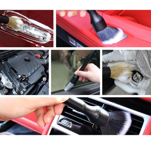 Set di 3 Spazzole per Lavaggio Auto, Kit per <span class=keywords><strong>Pulizia</strong></span> <span class=keywords><strong>Interni</strong></span> con Setole Diverse per Rimozione Polvere e <span class=keywords><strong>Pulizia</strong></span> Bocchette dell'Aria - Product Image 5