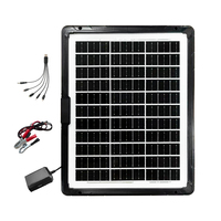 Panneau solaire portable 6V 18V pour charger les téléphones portables, chargeur USB 5V, étanche, 10W/15W/20W, charge rapide en extérieur