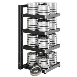 Estante de almacenamiento vertical multi-nivel de hierro para cocina, arrocera, encimera, esquina, hogar, oficina, baño - Product Image 6