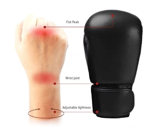 Guantoni da Boxe Professionali in PU per Allenamento, 8oz 10oz 12oz, Vendita Calda - Product Image 2