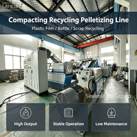 Granulateur compacteur de plastique PP PE pour recyclage, machine de granulation de plastique, ligne de pelletisation de film plastique