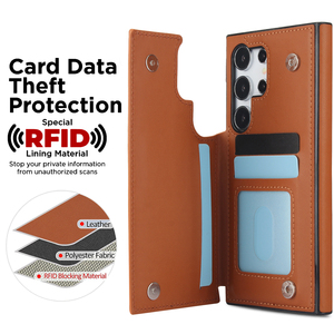 หรูหราลายสก๊อตเพชรหนังนุ่มสําหรับSamsung S24 + S24 <span class=keywords><strong>Ultra</strong></span> Flip Cardผู้ถือPUหนังกันกระแทกผู้หญิงโทรศัพท์กรณี - Product Image 5