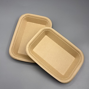 Conteneur alimentaire en papier écologique résistant à l'eau, surface scellée, pour pique-nique, événement en plein air, plateau en papier anti-fuite, vente en gros - Product Image 6