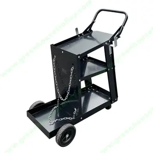 Welding Machine Cart Welder Mig Tig Universal Welding Cart with 3-Tiers and Swivel Casters