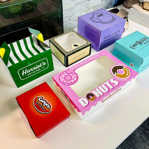 Cajas para Pasteles Cuadradas Clásicas Blancas con Ventanas Transparentes de Varios Tamaños, Venta al por Mayor de <span class=keywords><strong>Icon</strong></span> Factory - Product Image 2