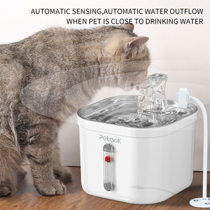 Fontanella d'<span class=keywords><strong>Acqua</strong></span> Automatica per Gatti in Acciaio Inox, Elegante e con Flusso Continuo, Adatta anche per Uccelli - Product Image 2