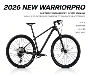 2026 NOVO Warriorpro Direto da Fábrica Bicicleta de Montanha de 29 Polegadas em Fibra de Carbono M6100 12 Velocidades - Product Image 1