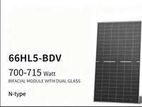 Panel Surya Efisiensi Tinggi 700W 705W 710W 715W Tipe-N 66HL5M-BDV untuk Pembangkit Listrik Tenaga Surya Rumah/Rumah Tangga