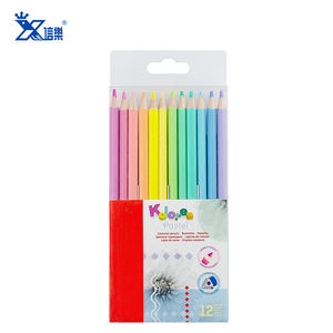 Promotionnel usine logo personnalisé crayons de couleur personnalisés ensemble enfants <span class=keywords><strong>arc</strong></span>-<span class=keywords><strong>en</strong></span>-<span class=keywords><strong>ciel</strong></span> 12 crayons de couleur <span class=keywords><strong>pastel</strong></span> pour le <span class=keywords><strong>dessin</strong></span> - Product Image 2