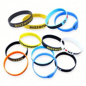 Pulseras de Silicona Personalizadas con Logotipo a Color para Eventos Promocionales - Product Image 1