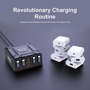 550W ganiii แท่นชาร์จแบบเร็วสำหรับตั้งโต๊ะ, PD3.1อะแดปเตอร์สาย USB-C แล็ปท็อปแบบยืดหดได้สำหรับ MacBook pro/ipad/<span class=keywords><strong>iphone</strong></span> - Product Image 5