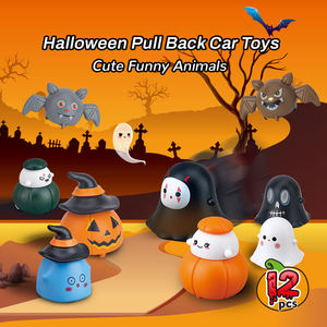 Ensemble de 12 voitures à friction Halloween, modèles citrouille, chauve-souris, fantôme, mini format, idéal pour les fêtes et cadeaux pour enfants - Product Image 2