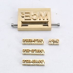 Molde de cobre para grabar letras personalizadas, sello de letras del alfabeto amarillo - Product Image 2