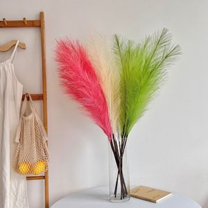 Fleurs artificielles Muhly Grass à 7 branches, fleurs séchées roses pour la décoration de mariage et les arrangements floraux à domicile - Product Image 3