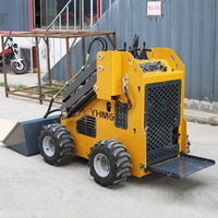 Mini chargeuse compacte chargeuse sur pneus petit prix d'usine articulé à vendre chargeuse antidérapante avec accessoire