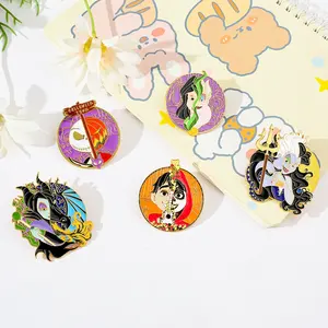 Broche <span class=keywords><strong>de</strong></span> villano <span class=keywords><strong>de</strong></span> <span class=keywords><strong>cuento</strong></span> <span class=keywords><strong>de</strong></span> hadas XZ3196, insignia <span class=keywords><strong>de</strong></span> Metal, ropa, mochila, accesorios, alfileres, insignia <span class=keywords><strong>de</strong></span> aleación transfronteriza, esmalte, juguetes <span class=keywords><strong>de</strong></span> regalo para niños - Product Image 2