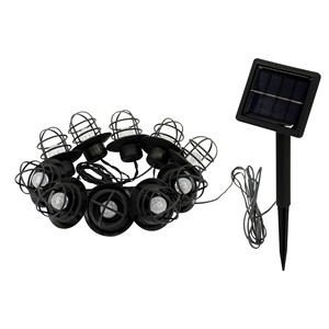 Thiết kế mới 2024 năng lượng mặt trời Powered 10 Trắng ấm lồng bóng đèn LED năng lượng mặt trời chuỗi Lights đối với trang trại sân vườn trang trí - Product Image 1