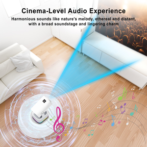 New Zoku HCS350PLUS Android Gaming <strong>Projector</strong> Microphone 16w <strong>Speaker</strong> 30000 Retro Games Allwinner H713 WiFi6 4K 450 ANSI Lumens - Product Image 3