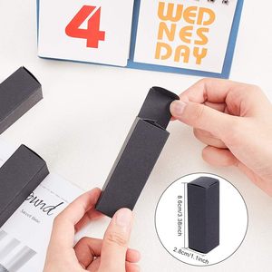 Emballage de produit personnalisé Petite boîte blanche en papier kraft noir Emballage Boîte en papier blanc ordinaire Boîte en carton blanc - Product Image 2
