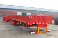 Semi-remorque à ridelles latérales 3 essieux, 13 tonnes, avec portes latérales multi-sections pour chargement et déchargement manuels rapides