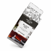 Boîte à thé en papier pliable personnalisée, emballage de luxe pour thé noir, boîte en carton pour 40 sachets de thé, boîte cadeau en papier pour la vente au détail