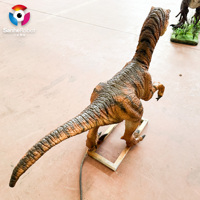 Modèle de Velociraptor Animatronique Réaliste de 1,45 m de Longueur - Dinosaure Mécanique à Mouvements Flexibles pour ZOO Intérieur et Exposition en Centre Commercial