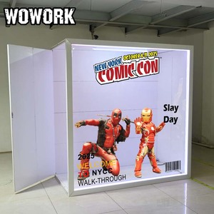 WOWORK Couverture de selfie LED C2E2 NYCC SDCC MCM WonderCon Expo Anime Expo Photographie LED Photo Booth Box Comic-con Event Backdrop - Product Image 5