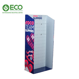 Étagère de présentation en carton de marque ECO personnalisée en usine pour les pantoufles, les chaussures, les chaussettes, les vêtements, les étagères de rangement avec une capacité de 1 kg - Product Image 6