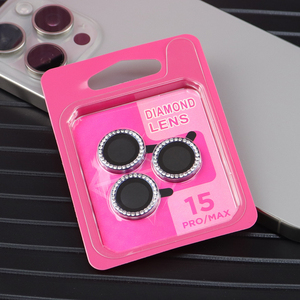 Protector de Pantalla de Vidrio Templado 9H con Diamantes Brillantes <span class=keywords><strong>para</strong></span> <span class=keywords><strong>iPhone</strong></span> 15 <span class=keywords><strong>14</strong></span> 13 12 11, Película Protectora de Lente de Cámara Personalizada - Product Image 2