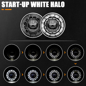 ไฟหน้า LED RGB ขนาด 7 นิ้ว รุ่น Galaxy พร้อมวงแหวนไฟ DRL แบบคริสตัล ได้รับมาตรฐาน DOT SAE โปรเจคเตอร์คู่ แสงสูง/ต่ำ สำหรับรถจี๊ป แรงเลอร์ JK <span class=keywords><strong>JL</strong></span> TJ - Product Image 2