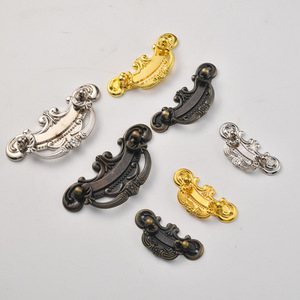 Furniture Handle Zinc Alloy Bar Shape Traditional Style <b>Drawer</b> Cabinet Pull Durable Plated Finish - Product Image 2