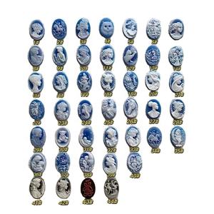 Usine de bijoux victorienne Cabochon ovale sculpté Animal ange crâne naturel Agate <span class=keywords><strong>camée</strong></span> pierre précieuse en vrac pour la fabrication de bijoux - Product Image 1