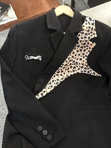 Veste blazer pour homme <span class=keywords><strong>La</strong></span> <span class=keywords><strong>Sape</strong></span> Culture Congo Football à imprimé léopard (avec broche léopard) - Product Image 4