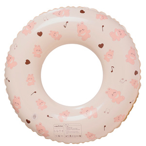 Children's <b>Inflatable</b> Swimming Ring With Handle Cartoon Bear Pattern For <b>Pool</b> Water Park Use - Product Image 5