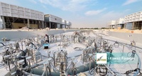 Fuente de Agua para Exteriores de Acero Inoxidable de Alta Calidad de 100 m con Luces RGB Sincronizadas, Proyecto EPC Kuwait